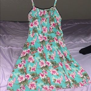 Real flowered dress